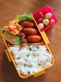 グリンピースご飯弁当-レシピのメイン写真