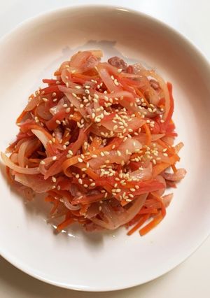 時短！紅生姜と豚肉の炒め物-レシピのメイン写真