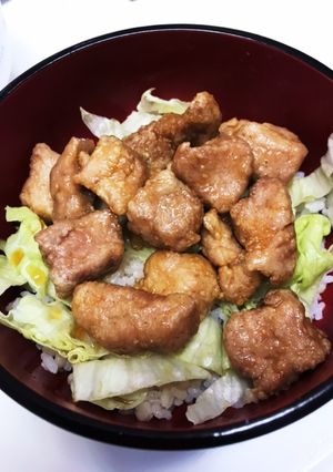 男子飯！豚ヒレ肉の唐揚げ丼-レシピのメイン写真
