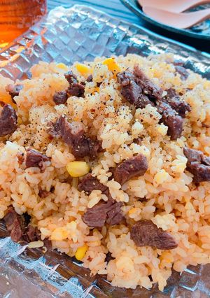 牛肉とコーンのオイマヨ炒飯♡-レシピのメイン写真