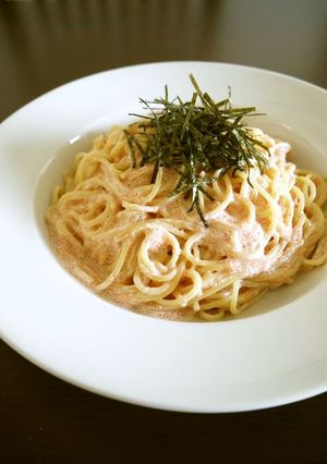 ボウルで簡単☆明太子クリームパスタ♪-レシピのメイン写真