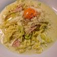 簡単軽食⭐塩ラーメンdeカルボナーラ?!