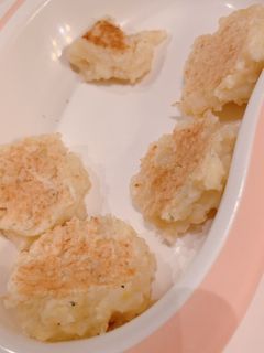 離乳食後期☆おかゆであまじょっぱいおやき-レシピのメイン写真