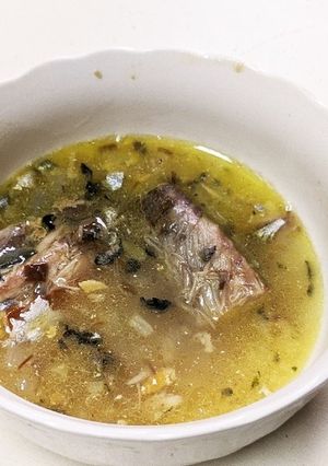 シンプル鯖缶スープ(魚の塩スープ地中海風-レシピのメイン写真