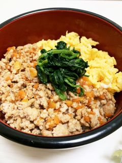 簡単30分◎フライパンで4色そぼろ丼-レシピのメイン写真