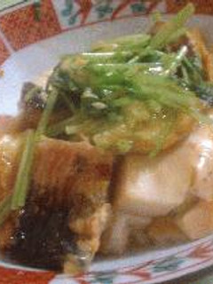 うなぎと豆腐と三つ葉の卵とじ-レシピのメイン写真