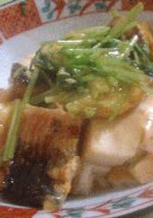 うなぎと豆腐と三つ葉の卵とじ-レシピのメイン写真