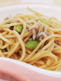 超簡単!レンジdeしらすと枝豆のパスタ-レシピのメイン写真