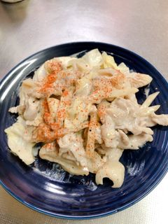豚薄切り肉のマヨポン炒め-レシピのメイン写真