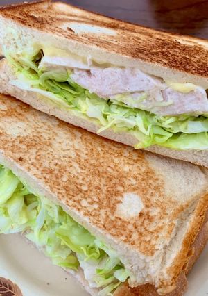 ヘルシー！サラダチキンサンド-レシピのメイン写真
