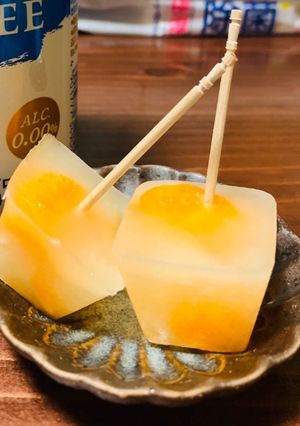 懐かしのみかん缶詰アイス♫-レシピのメイン写真