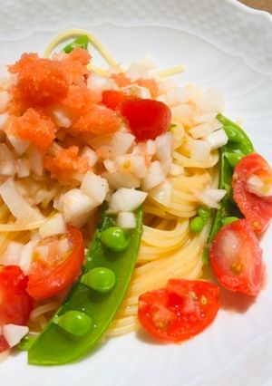 たらこの夏冷製カッペリーニ-レシピのメイン写真