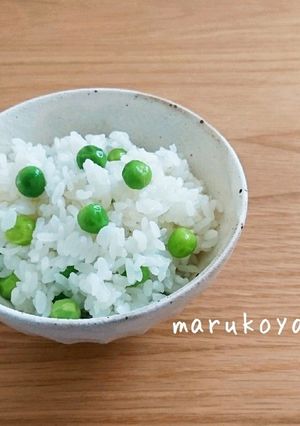 グリーンピースで春の豆ごはん-レシピのメイン写真