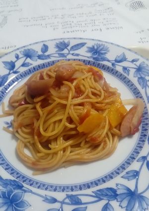 ナポリタンパスタ。ランチ。-レシピのメイン写真