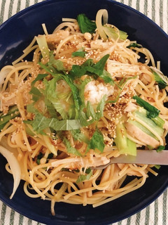 野菜と鶏ハムの和風パスタ★時短レシピ-レシピのメイン写真