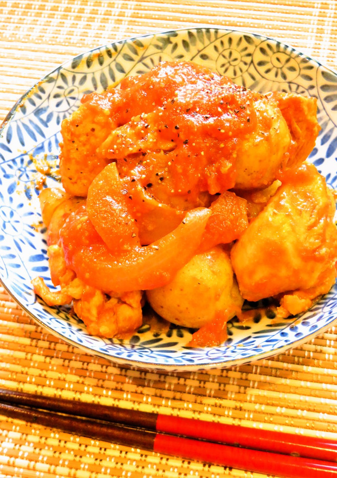 ☺簡単♪新じゃがと鶏むね肉のトマト煮☺-レシピのメイン写真