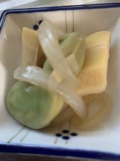 【旬】タケノコと空豆の煮物-レシピのメイン写真