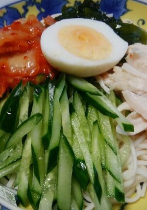 ひやむぎで！冷麺-レシピのメイン写真