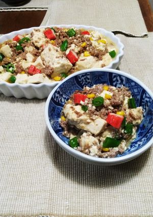 母の日に！カラフル麻婆豆腐-レシピのメイン写真