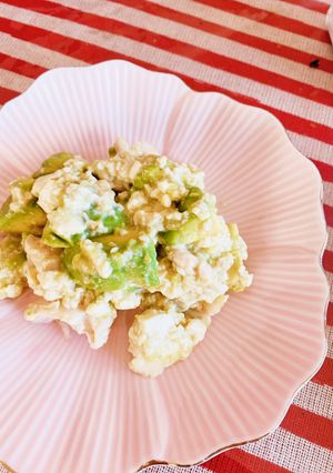 ササミとアボカド豆腐和え-レシピのメイン写真