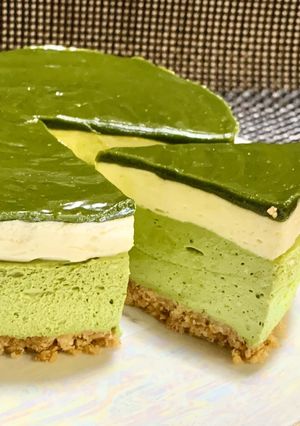 抹茶のレアチーズケーキ-レシピのメイン写真
