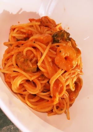 海老とブロッコリーの濃厚パスタ-レシピのメイン写真