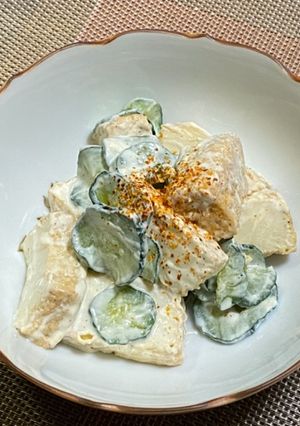厚揚げとキュウリのマヨネーズ和え-レシピのメイン写真