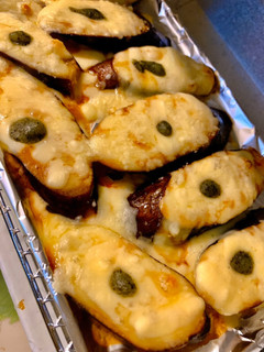 簡単晩ごはん 茄子の甘辛チーズ焼き-レシピのメイン写真