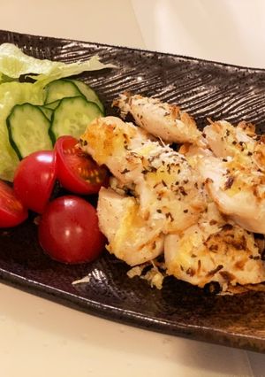 トースターで。鳥ささみマヨパン焼き。-レシピのメイン写真