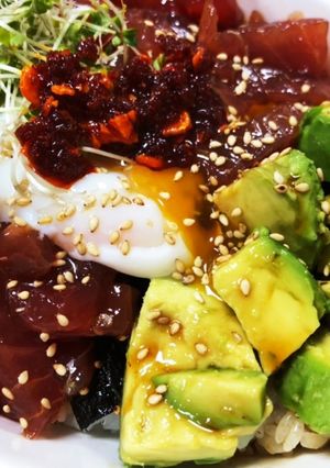 簡単マグロユッケ丼-レシピのメイン写真