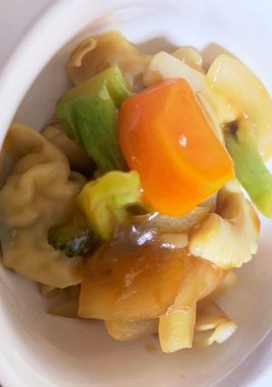 コストコ水餃子甘酢炒め-レシピのメイン写真