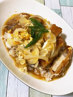 簡単!時短!一人前!つゆだくカツ丼-レシピのメイン写真