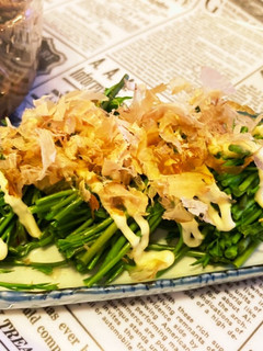 新潟雪国山菜 木の芽(あけび)のお浸し-レシピのメイン写真
