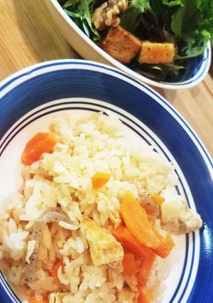 キノコなし簡単で美味しい♡炊き込みご飯♡-レシピのメイン写真