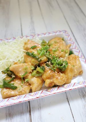 簡単!お弁当に♪鶏むね肉の甘辛マヨ炒め-レシピのメイン写真
