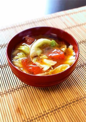 野菜ゴロゴロ♬ BLTみそ汁-レシピのメイン写真