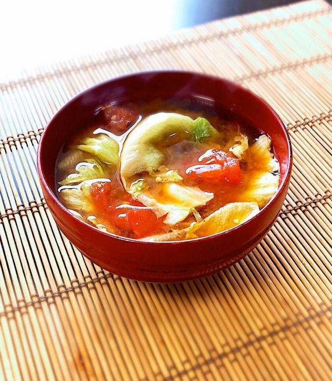 野菜ゴロゴロ♬ Bltみそ汁 by フジsキッチン 【クックパッド】 簡単