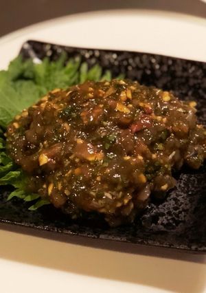 ストレス発散！あじのなめろう-レシピのメイン写真