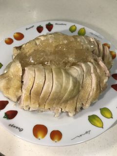 鶏肉の酒蒸し ゼリー乗せ-レシピのメイン写真