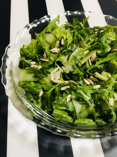 生春菊たっぷり グリーンサラダ 野菜沢山-レシピのメイン写真