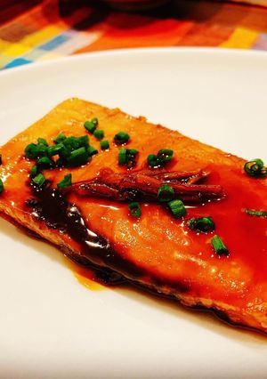 コッテリでご飯がススム！かじきの煮付け-レシピのメイン写真