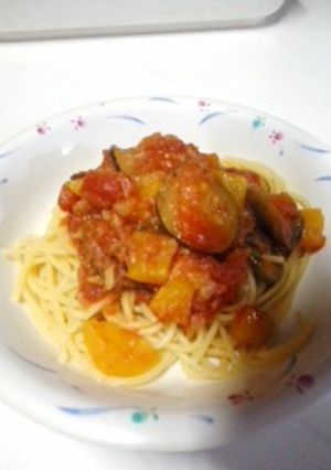 ズッキーニとツナのトマトパスタ-レシピのメイン写真