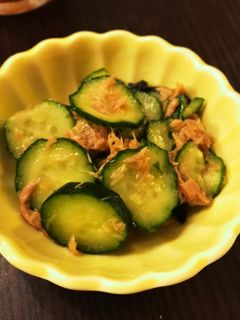 時短!ツナときゅうりとワカメの和え物-レシピのメイン写真