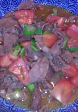 夏にさわやか☆牛肉トマト炒め-レシピのメイン写真
