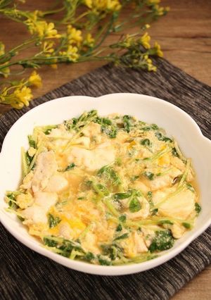 簡単！豆苗の親子丼-レシピのメイン写真