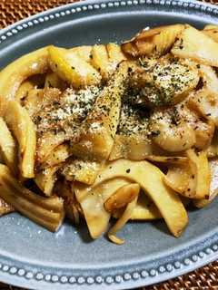 タケノコのバターポン酢炒め-レシピのメイン写真
