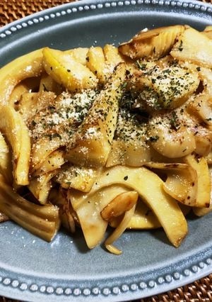 タケノコのバターポン酢炒め-レシピのメイン写真
