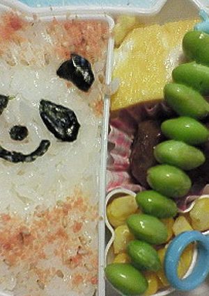 簡単すぎるキャラ弁★パンダ-レシピのメイン写真