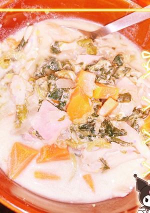 野菜たっぷり豆乳スープ-レシピのメイン写真