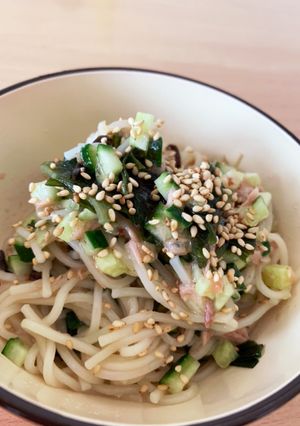 簡単すぐできて子供喜ぶ！まぜまぜそうめん-レシピのメイン写真